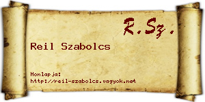 Reil Szabolcs névjegykártya
